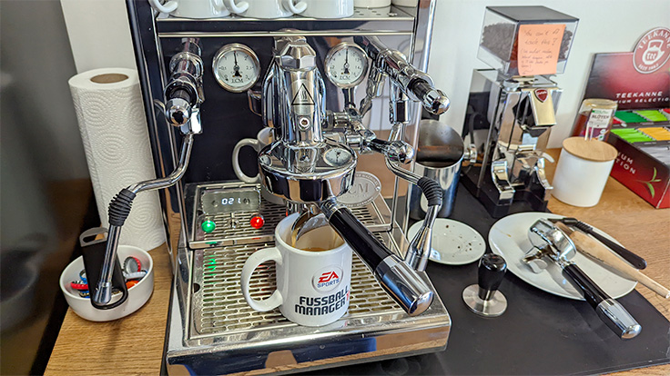Kaffeemachine bei Wahnsinn